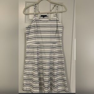 Banana  Republic Striped White and Black Dress